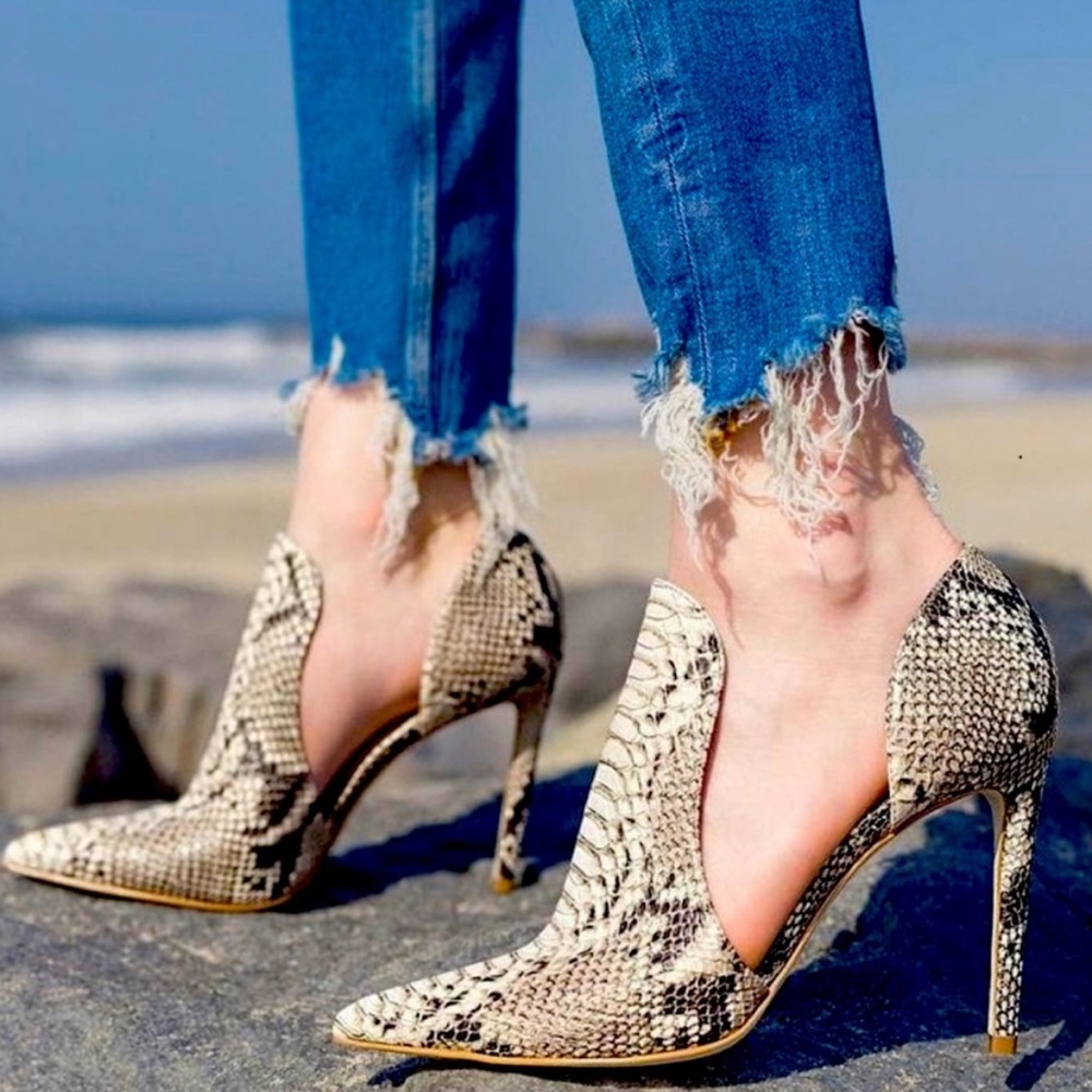 Steve Madden Dolly Snake skin heels